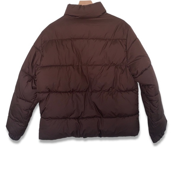 MENS WATER-REPELLENT BROWN STAND COLLAR PUFFER JACKET SIZE MEDIUM - Picture 5 of 5